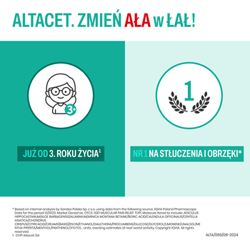Altacet, 10 mg/g, żel na urazy i stłuczenia w tubie, 75 g