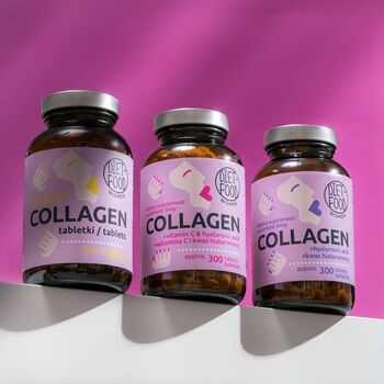 Diet-Food Women Collagen + witamina C i kwas hialuronowy, tabletki, 300 szt.