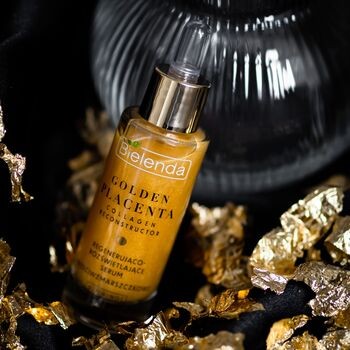 Bielenda Golden Placenta Collagen Reconstructor, regenerująco-rozświetlające serum przeciwzmarszczkowe, 30 g