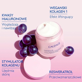 Caudalie Resveratrol-Lift, krem kaszmir liftigujący na dzień, refill, 50 ml