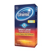 alt Unimil Max Love Time Control, prezerwatywy, 12 szt.