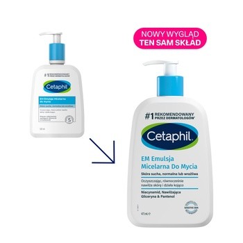 Cetaphil EM, emulsja micelarna do mycia, 473 ml