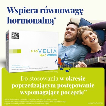 NutroPharma Miovelia NAC Booster, kapsułki, 15 szt.