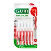 Gum Trav-Ler, szczoteczka międzyzębowa, 0,8 mm, czerwona, 6 szt. https://azcdn.doz.pl/image/d/product/c2a5f9c2-scale-180x180.png