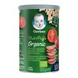 Gerber Organic, chrupki pszenno-owsiane pomidor, marchewka, 10 m+, 35 g