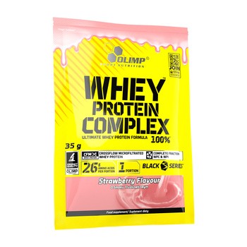 Olimp Whey Protein Complex 100%, proszek, smak truskawkowy, 35 g