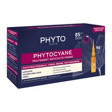 Phyto Phytocyane, kuracja przeciw wypadaniu włosów dla kobiet, 12 ampułek