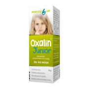 Oxalin Junior, 0,5 mg/g, żel do nosa, 10 g (butelka)