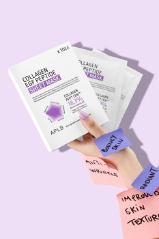 APLB Collagen EGF Peptide Sheet Mask, maska w płachcie do twarzy z kolagenem i peptydami EGF, 25 ml