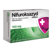 Nifuroksazyd Aflofarm, 100 mg, tabletki powlekane, 24 szt.