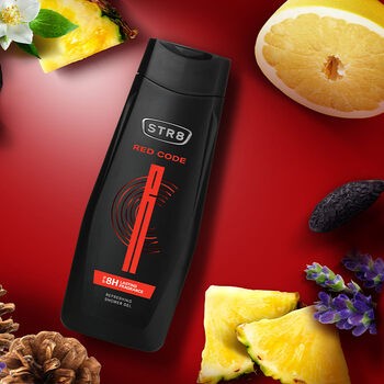STR8 Red Code, odświeżający żel pod prysznic, 400 ml