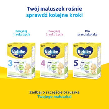Bebiko 2 NutriFlor Expert, mleko następne dla niemowląt powyżej 6. miesiąca życia, proszek, 550 g