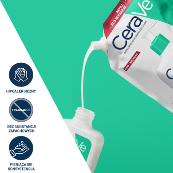 CeraVe, oczyszczający żel do mycia z ceramidami dla skóry normalnej i tłustej, refill, 473 ml