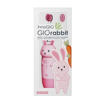 InnoGio, Soniczna szczoteczka dla dzieci GIOrabbit PINK GIO-455PINK, 1 szt.