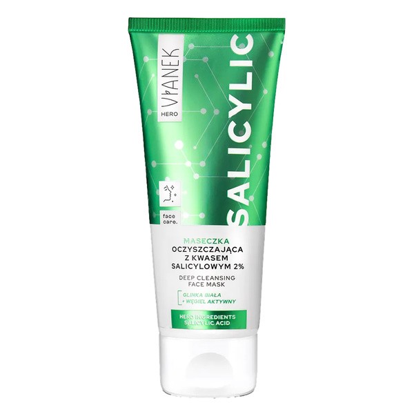 Maseczka oczyszczająca z kwasem salicylowym 2% 75ml [Vianek] - Vianek