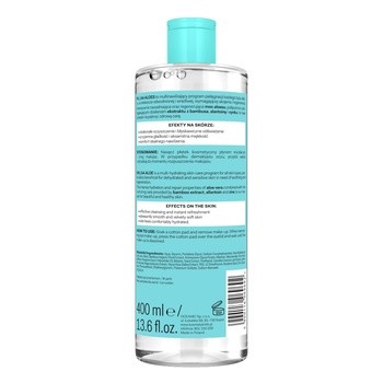 AA Aloes, 100% Aloe Vera Extract, płyn micelarny łagodząco-nawilżający, 400 ml