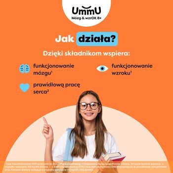 UmmU Mózg & wzrOK 8+, kapsułki miękkie, 240 szt.