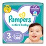 Pampers Active Baby 3, (6-10 kg), pieluszki jednorazowe, 66 szt.