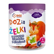 DOZ Product DOZia, żelki z porostem islandzkim i witaminami, 225 g        
