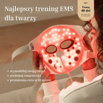 Silk'n, maska LED na twarz z funkcją EMS, 1 szt.