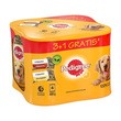 Pedigree, mokra karma dla psa, wołowina i kurczak, puszka, 4 x 400 g