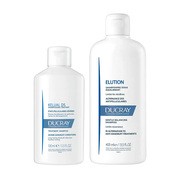 Zestaw Ducray,  Kelual DS, szampon do postępowania w ciężkich stanach łupieżowych, 100 ml + Elution, delikatny szampon przywracający równowagę skórze głowy, 400 ml https://azcdn.doz.pl/image/d/product/2e2aab18-scale-180x180.png