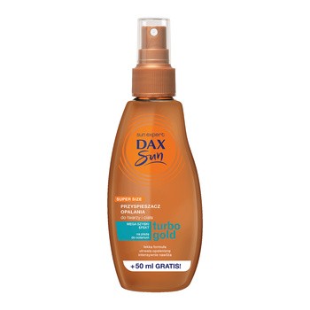 Dax Sun, przyspieszacz opalania Turbo Gold, spray, 200 ml