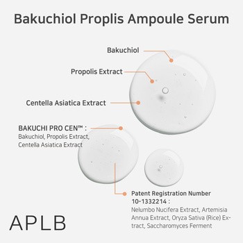 APLB Bakuchiol Propolis Ampoule, serum łagodzące do twarzy z bakuchiolem i propolisem, 40 ml