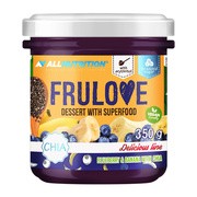 Allnutrition Frulove Dessert With Superfood, deser jagoda i banan z nasionami chia, 350 g https://azcdn.doz.pl/image/d/product/7dd73885-scale-180x180.png