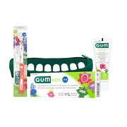 Zestaw Promocyjny Sunstar Gum Monster Kids: szczoteczka, pasta do zębów i piórnik