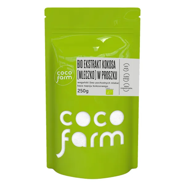 Bio ekstrakt kokosa (mleczko) w proszku 250g [COCO FARM] - COCO FARM
