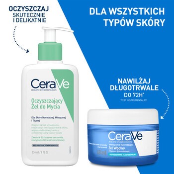 CeraVe, intensywnie nawilżający żel wodny z kwasem hialuronowym, 48 ml