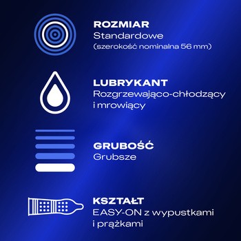 Durex Intense, prezerwatywy, 3 szt.