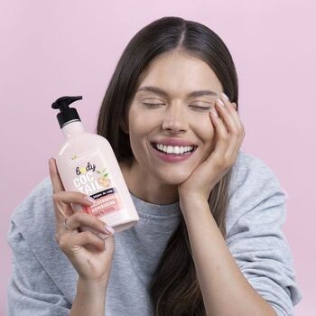 Bielenda Body Coctail, wygładzający balsam do ciała, brzoskwinia + kambucha, 400 ml