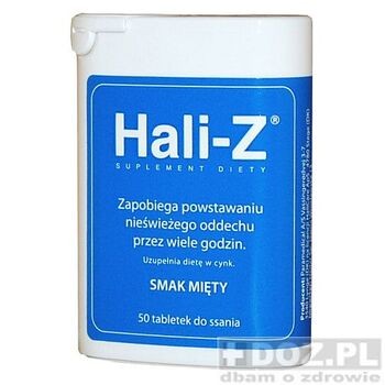 Hali Z, tabletki do ssania, smak mięty, 50 szt