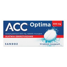 ACC Optima, 600 mg, tabletki musujące, 10 szt.