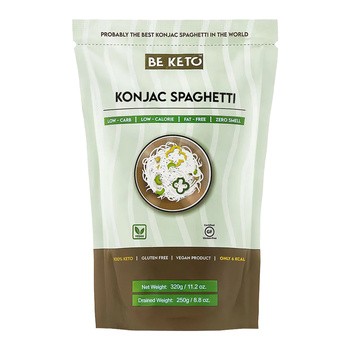 BeKeto, bio makaron konjac spaghetti, 320 g