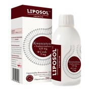 Liposol Kwercetyna 125 mg + cynk 5 mg, płyn, 250 ml https://azcdn.doz.pl/image/d/product/26ee51d2-scale-180x180.png