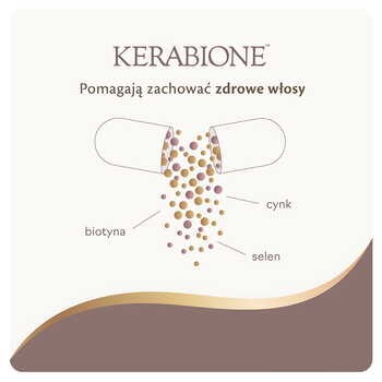Kerabione, dla włosów, paznokci, skóry, kapsułki, 60 szt.