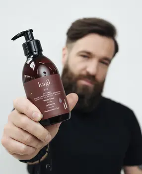 Hagi Men, Whisky Barber, Szampon do brody i wąsów, 300 ml