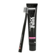 Curaprox Black is White, pasta do zębów z węglem aktywnym, 90 ml + szczoteczka (supermiękka)
