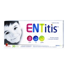 ENTitis, pastylki do ssania, smak truskawkowy, 30 szt.