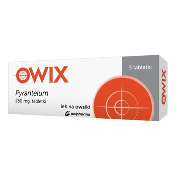 Zestaw Pyrantelum OWIX, 250 mg, zawiesina + tabletki