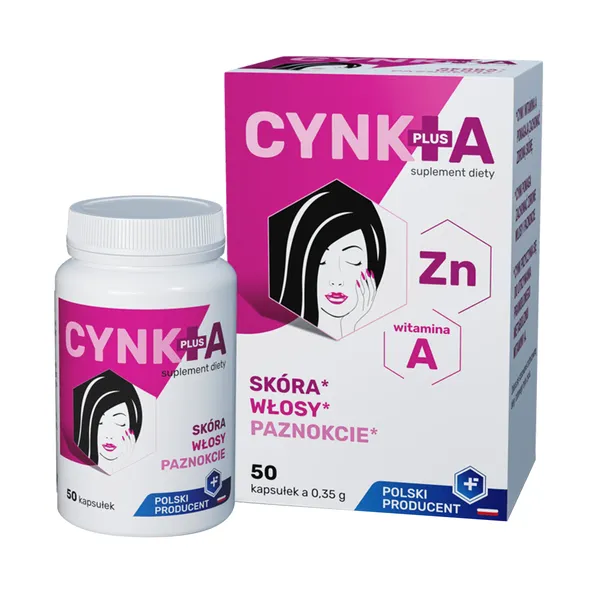 Cynk Plus A 15mg + Witamina A 400µg 50 kapsułek [Farmapol] - Farmapol