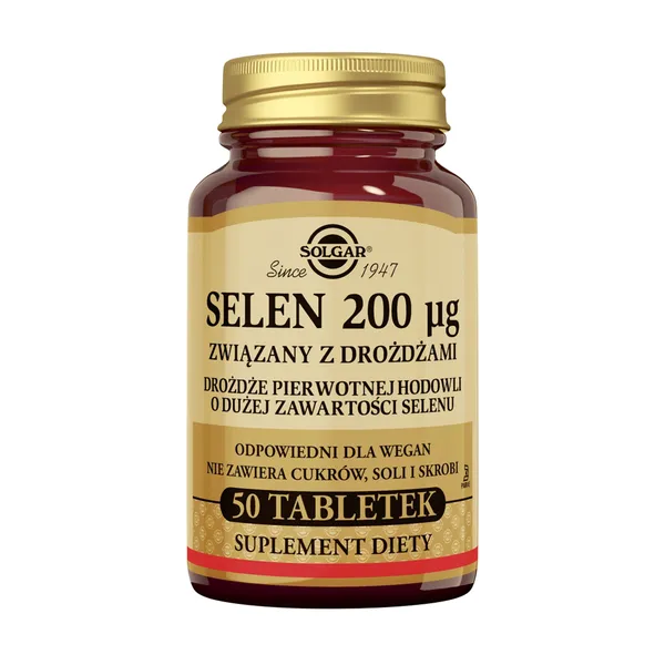 Селен Solgar Selenium 200 мкг, 50 таблеток