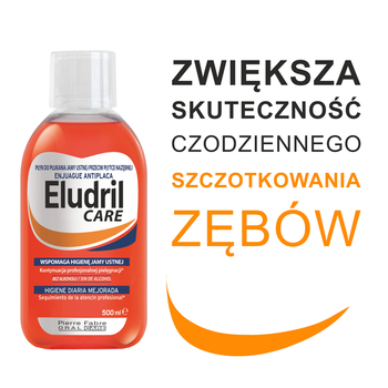 Zestaw Eludril Care, płyn do codziennej higieny jamy ustnej, 500 ml + Elgydium Anti Plaque, pasta do zębów, 75 ml