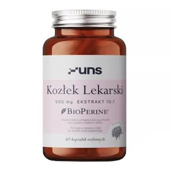 Uns Kozłek Lekarski + Bioperine, kapsułki, 60 szt.