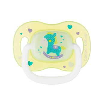 Canpol Babies Toys, smoczek uspokajający silikonowy symetryczny, 6-18 m, 1 szt.
