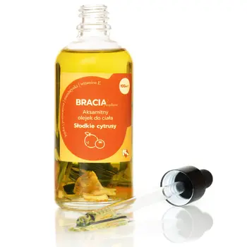 Bracia Mydlarze, aksamitny olejek do ciała, Słodkie cytrusy, 100 ml