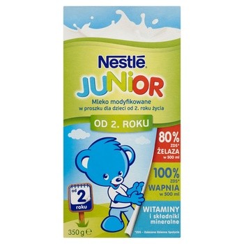 Nestle Junior, mleko modyfikowane w proszku po 2 roku, 350 g